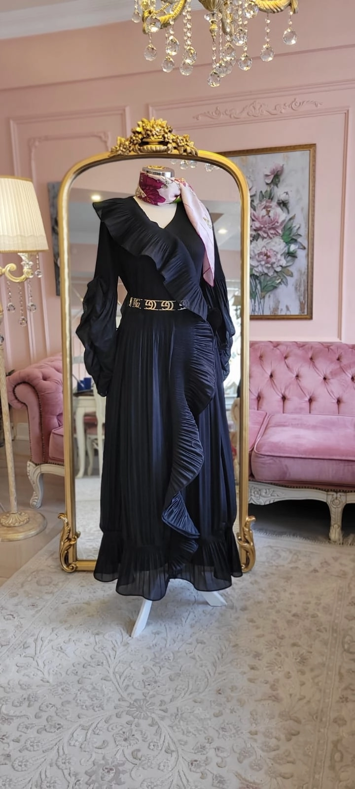 ’’Gala Night ’’İthal Volanlı elbise 