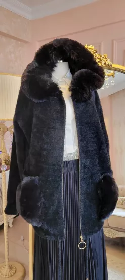  İthal Angora Kürklü Hırka