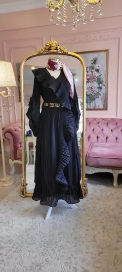 ’’Gala Night ’’İthal Volanlı elbise 